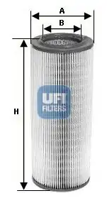 UFI 27-397-00 | Filtre Hava Nissan Patrol 97 10 2 8 TD 3 0 Dt Y61