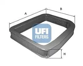 UFI 27-525-00 | Filtre Hava Honda Civic 88 91 Karb.
