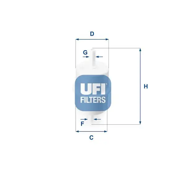 UFI 31.010.00 | Benzin Filtresi (Renault R19 1.4-R21 1.7-Clio I) Oe