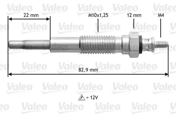 VALEO 345148 | Kızdırma Bujisi Kia / Mazda | 10 Adet