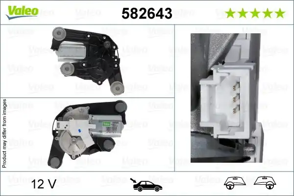 Valeo 582643 Silecek Motoru Arka Citroen C5 03 2008 06 2017