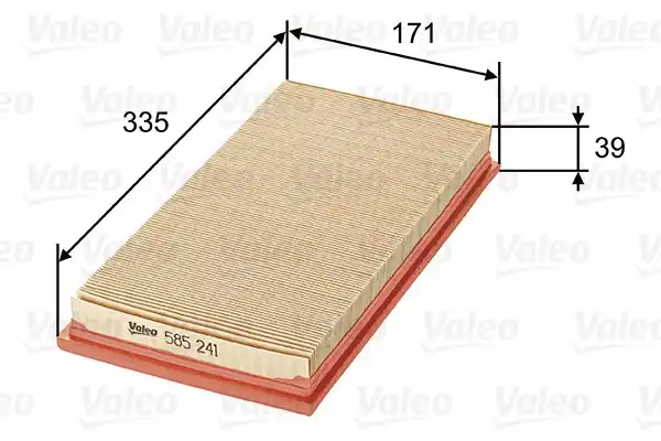 VALEO 585241 | Hava Filtresi (Kia Carens II 2.0 CRDI, Shuma 1.5 I)
