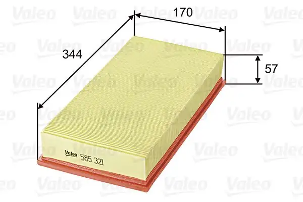 Valeo 585321 Hava Filtresi Mitsubishi Space Star 1 9 Dı D Carisma Da 1 9 Dı