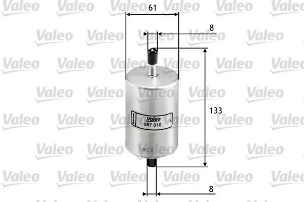VALEO 587010 | Yakıt Filtresi (Benzin) (Renault Megane 1.6I 2.0 Tıwıngo 1.2)