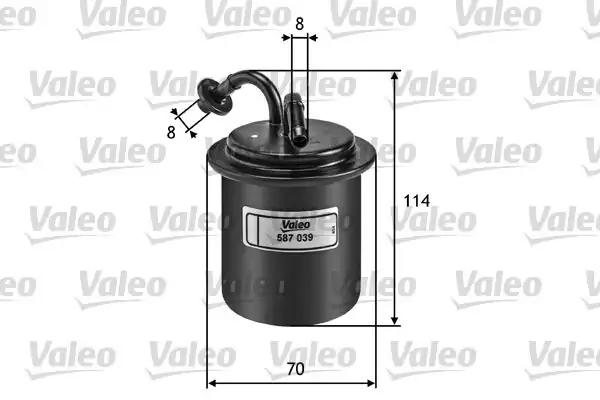 VALEO 587039 | Yakıt Filtresi (Benzin) (Subaru: Forester 2.0)