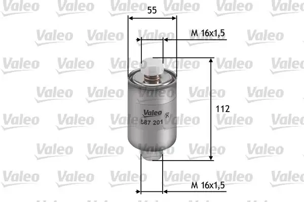 VALEO 587201 | Yakıt Filtresi (Benzin) (Rover 200 214 1.4 Gsı,Sı)