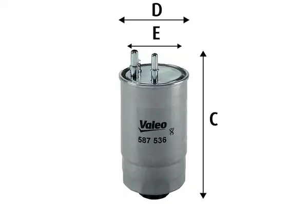 Valeo 587536 Yakıt Filtresi Mazot Fiat Grande Punto 1 3 D Multijet Bravo 1 9