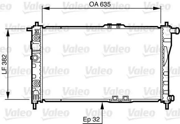 Valeo 732483 Radyatör Daewoo Nexıa 1 5 1 5 16v Ac