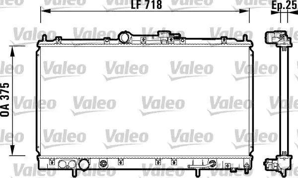 Valeo 734129 Radyatör Mitsubishi Galant