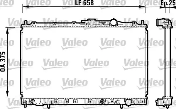 Valeo 734137 Radyatör Mitsubishi Space Wagon