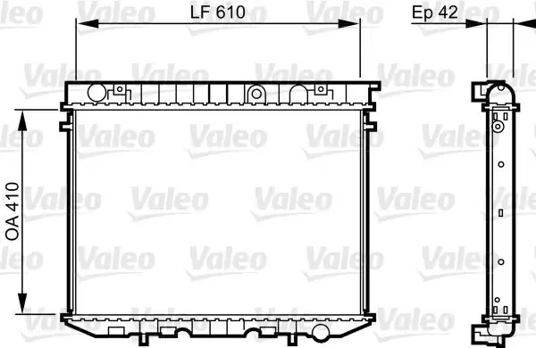 Valeo 734353 Su Radyatörü Opel Frontera A 2 5