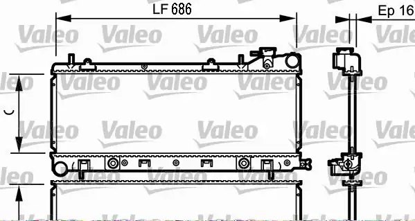 VALEO 734577 | Motor Su Radyatörü Subaru Impreza Forester 96-01 Otomatik