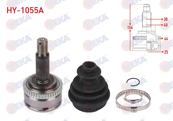 Veka Hy_ 1055a Aks Kafası Sol Sağ Ön Dış ABS li 46 Dış Uzunluk 146mm Hyundai İ30 Fd 1 4i A T M T 2007 2011