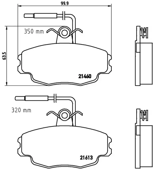 BREMBO P61043 | Fren Balatası Ön Low Met Citroen