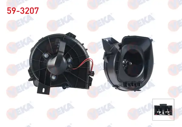 VEKA 59-3207 | Kalorifer Motoru Klmali Opel Combo C 2001 2006 Corsa C 2000 2006 Tigra B 2004