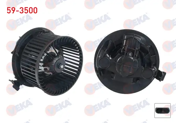 VEKA 59-3500 | Kalorifer Motoru Renault Grand Scenic II 2004 2009 Megane II 2002 2008