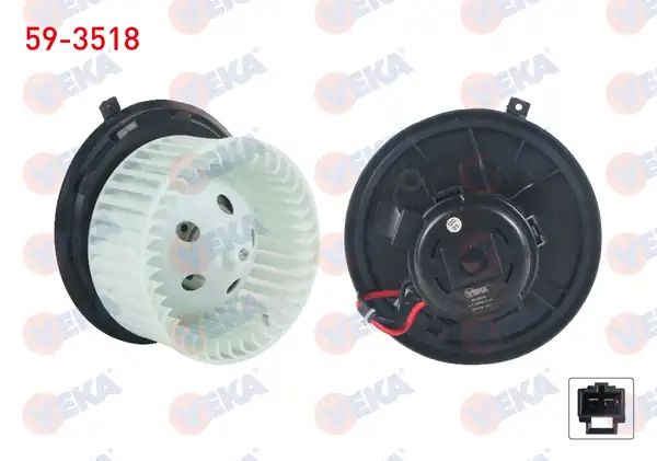 VEKA 59-3518 | Kalorifer Motoru Renault Laguna II 1 6i 16v 1 8i 16v 1 9 dCi 2 0i 16v 2 0 dCi 2 2 dCi 3 0 2001 2007