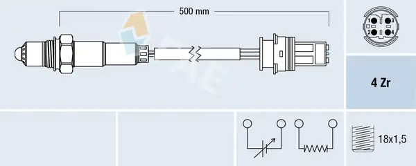 FAE 77504 | Lambda Sensörü Bmw E83 87 90 91 04