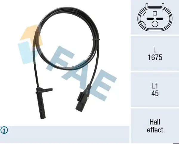 FAE 78521 | ABS Sensörü Arka Sol Crafter M.Benz 906 06-