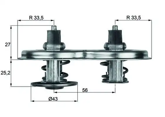 MAHLE TX3383D | Termostat 83 83 C Lkw Scania