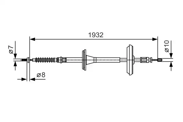 Bosch 1987482021 El Fren Teli Arka Saab 9 3