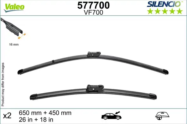Silecek Takımı 650mm 450mm Kia Sportage 21 Vf700