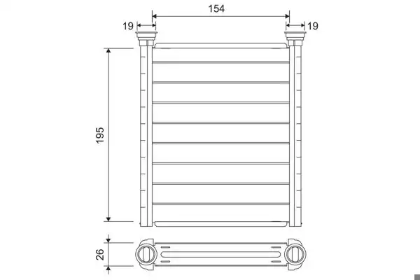 VALEO 811641 | Kalorifer Radyatörü X156 13 > X117 15 > 19 W176 13 > 18 W246 11 > 18 C117 13 > 19