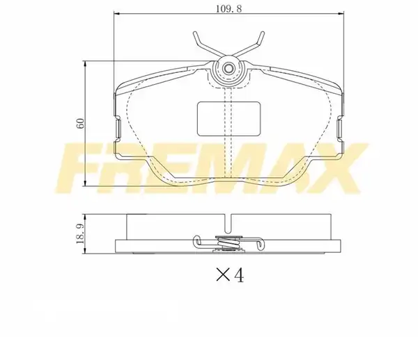 FREMAX FBP-0495 | Ön Fren Balatası (Carbon Formül) Mercedes W124 85-95