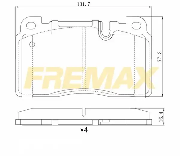 Fremax Fbp 1014 Ön Fren Balatası Carbon Formül Audi A6 A7 Q5 2012 Porsche Macan 2014 2018