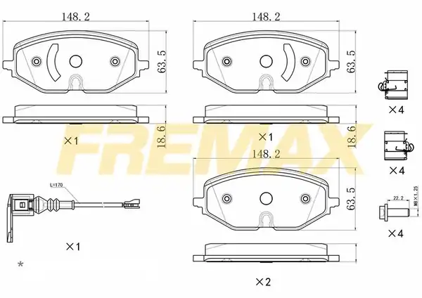 Fremax Fbp 1427 Ön Fren Balatası Corbon Formül VW Fişli Golf8 A3 Leon Octavia 2022