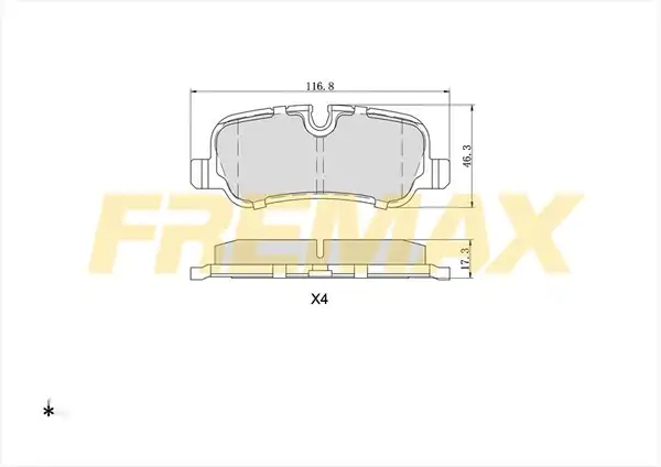 Fremax Fbp 1567 Arka Fren Balatası Range Rover Sport Discovery