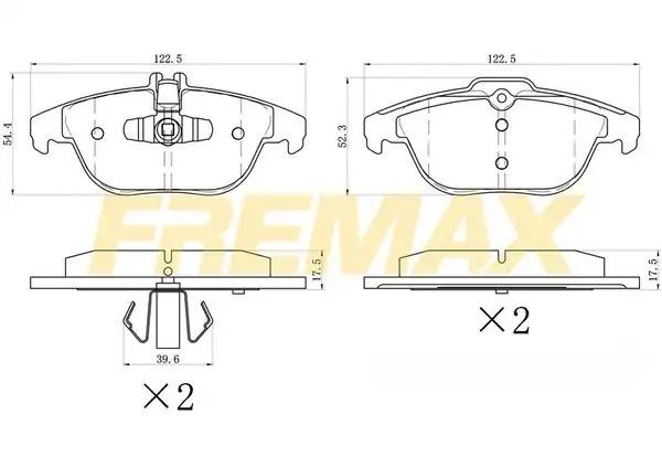 Fremax Fbp 1572 Arka Fren Balatası Corbon Formül Mercedes W204 207 X204 GLK 2007
