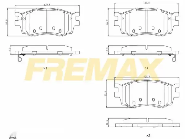Fremax Fbp 1632 Ön Fren Balatası Corbon Formül Hyundai Accent Era İ20 Rio 2006