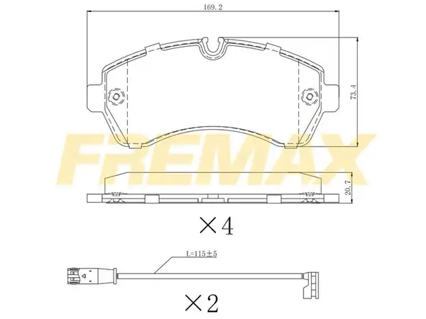 Fremax Fbp 1639 Ön Fren Balatası W906
