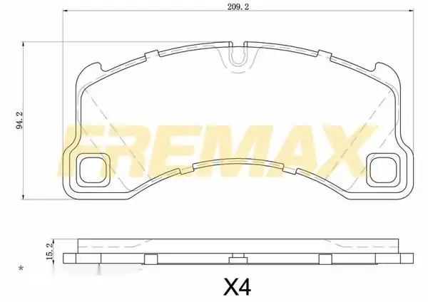 FREMAX FBP-1829 | Ön Fren Balatası (Carbon Formül) Porsche Cayenne 2010 >-Panamera-Taycan-Touareg 2019-2023