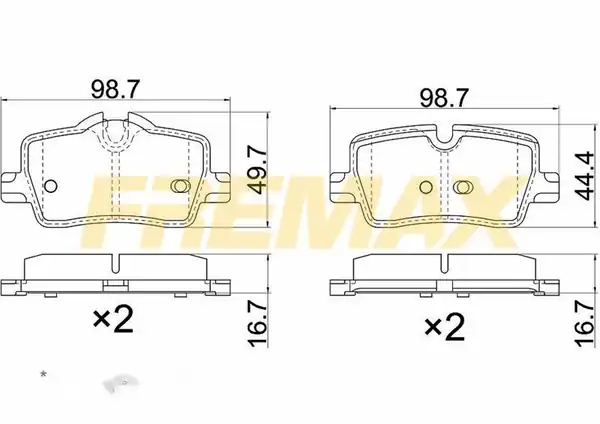 Fremax Fbp 2157 Arka Fren Balatası Corbon Formül Bmw 3 Seri 4 Seri G20 G21 G28 2017