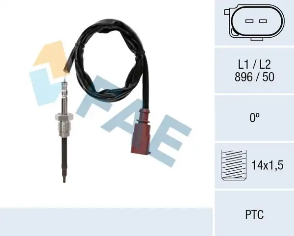 FAE 68013 | Sıcaklık Sensörü Egz Vag A3 Go7 Pas 13 2465171
