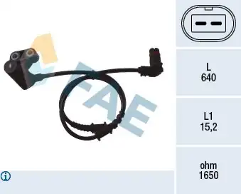 FAE 78051 | ABS Sensörü Ön Sol M Benz 168 414 97