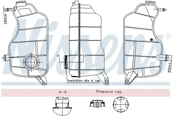 NISSENS 996329 | Genleşme Tankı 1 38lt Ford