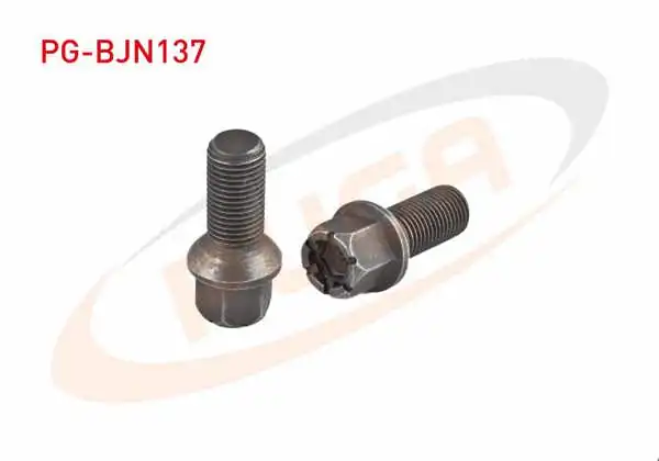 PUGA PG-BJN137 | Bijon Cıvatası Siyah Vag Caddy-Golf-Polo-Passat | 10 Adet