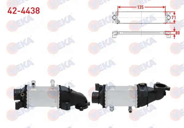 VEKA 42-4438 | Turbo Radyatörü İntercooler Volkswagen Polo Seat Ibiza Skoda Fabia Audi A1 CUSA CUSB Cuta 1 4 TDI