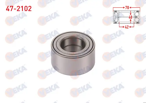 VEKA 47-2102 | On Tekerlek Rulmanı Sol-Sağ 42X78x40 Hyundai i30