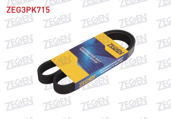 ZEGEN ZEG3PK715 | Kanallı V Kayışı 3pk715 R19 Mgn Clio Exp Palio