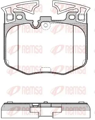REMSA 1711-00 | Fren Balatası Ön Bmw G20 520 X3 X6 X7 Bmw 7 G11 G12