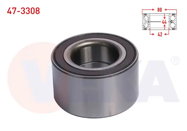 VEKA 47-3308 | Ön Tekerlek Rulmanı Sol Sağ ABS 3008 Suv 1 6 Hdi 308 II 1 6 Hdi 5008 II C4 Picasso II Grandland 1 6 CDTI