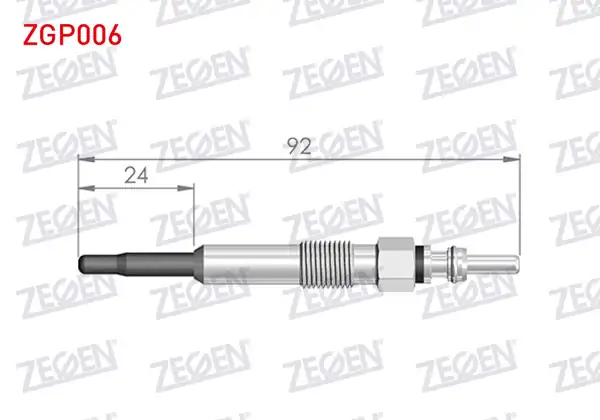 ZEGEN ZGP006 | Kızdırma Buji 12V Transporter IV | 10 Adet