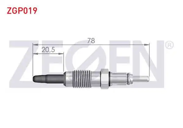 ZEGEN ZGP019 | Kızdırma Buji 11V Fiat Doblo (119,223) 1.9D 2001-2010 | 10 Adet