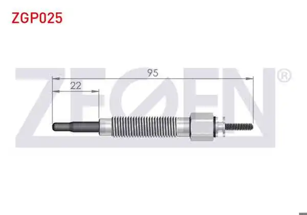 ZEGEN ZGP025 | Kızdırma Buji 11V Hyundai H100 | 10 Adet