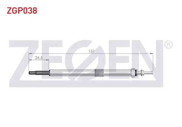 ZEGEN ZGP038 | Kızdırma Buji 11v Renault Master III 10 Adet