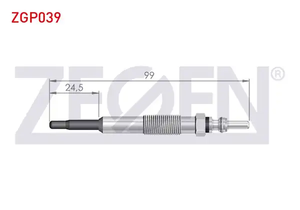 ZEGEN ZGP039 | Kızdırma Buji 11v Renault Kangoo Kc0 1 1 9d 1998 2008 Megane İ Ba0 1 1 9d 1996 2003 Scenic İ Ja 1 9dt 1999 2003 10 Adet